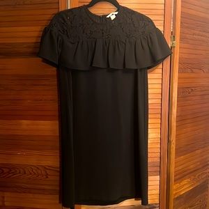 Bundle for 50% off! - H&M black lace ruffle neck shift dress